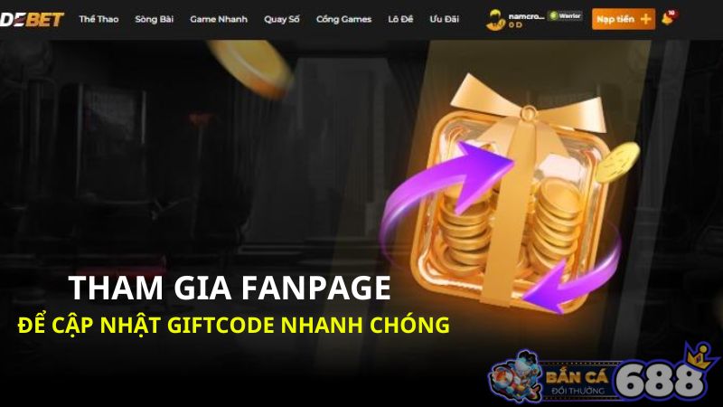 Tham gia fanpage để nhận hàng ngàn code thưởng giá trị